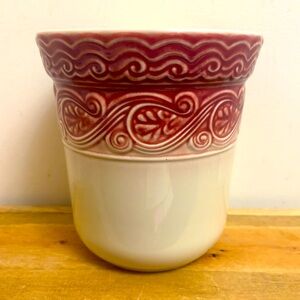 Longaberger Pottery Large Ceramic Crock